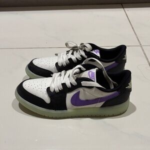 Nike Kids Sneakers - Air Jordan 1 retro low in Black Raspberry Volt Tint